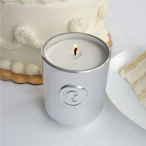 Silver Birthday Cake Candle